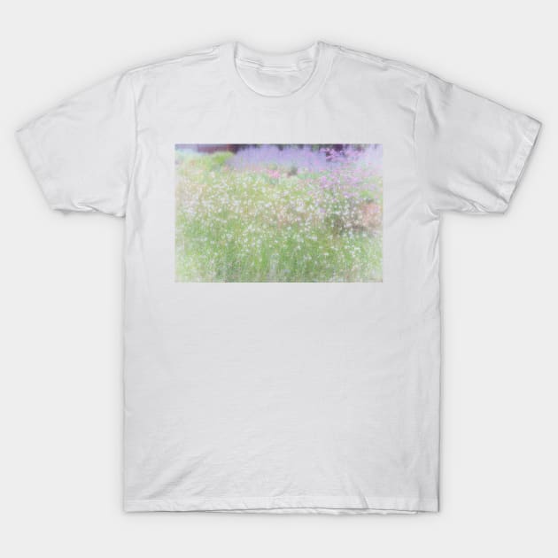 Muted pastel shades of summer flowers T-Shirt by stevepaint